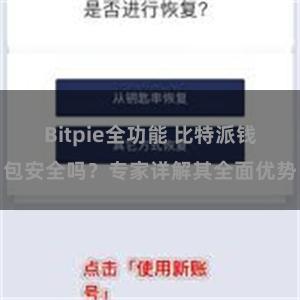   Bitpie全功能 比特派钱包安全吗？专家详解其全面优势