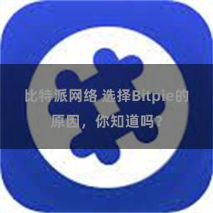   比特派网络 选择Bitpie的原因，你知道吗？