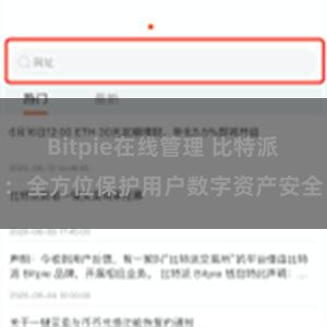   Bitpie在线管理 比特派：全方位保护用户数字资产安全