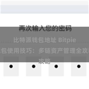 比特派钱包地址 Bitpie钱包使用技巧：多链资产管理全攻略