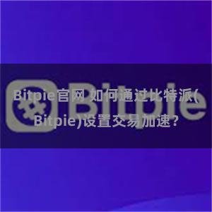 Bitpie官网 如何通过比特派(Bitpie)设置交易加速？