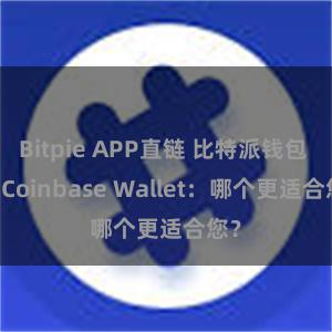 Bitpie APP直链 比特派钱包 vs Coinbase Wallet：哪个更适合您？