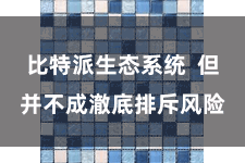 比特派生态系统  但并不成澈底排斥风险